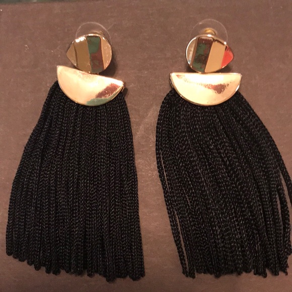 LOFT Jewelry - Black tassel earrings